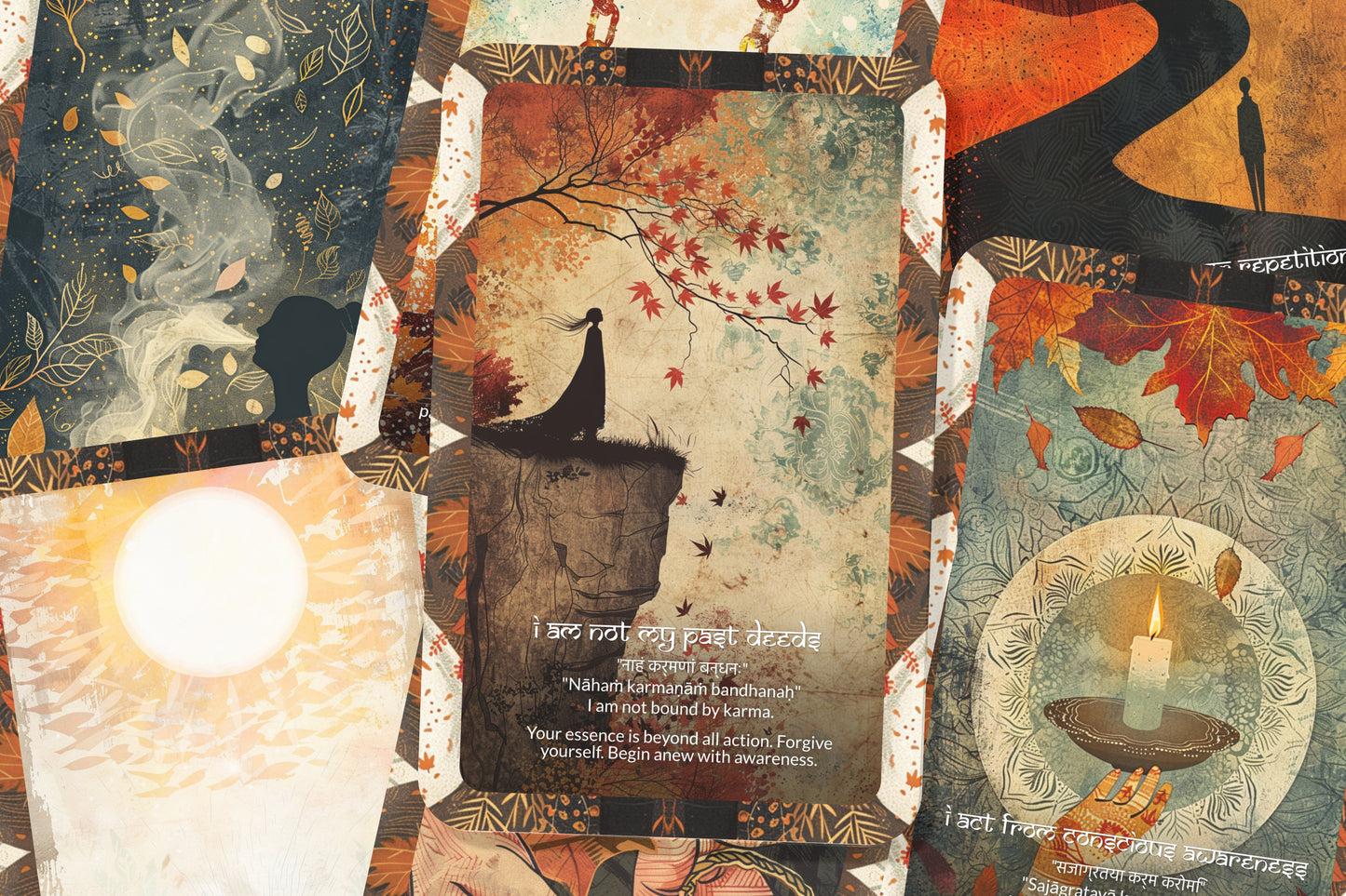 Karma-Clearing Mantra – A Liberation Oracle Deck – 22 Oracle Cards – Releasing Past Energies