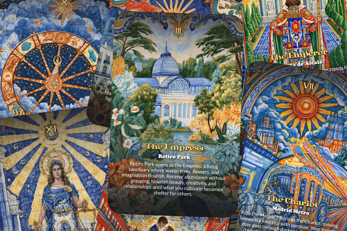 The Tarot of Madrid – A Spanish Spirit Tarot Deck – 22 Tarot Cards – Royal Heritage, Art, and Passion