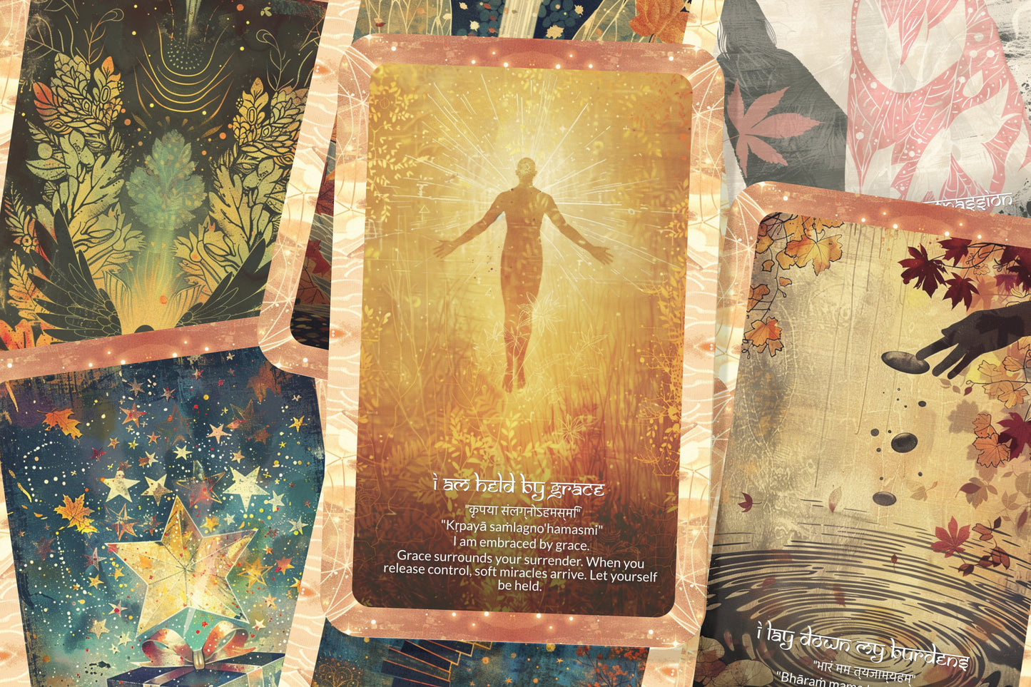 Surrender Mantra – A Trust Oracle Deck – 22 Oracle Cards – Letting Go to Receive More