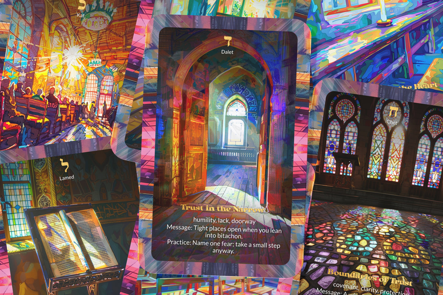 Trust Oracle – Bitachon as a Path – 22 Oracle Cards – Rest in Divine Care