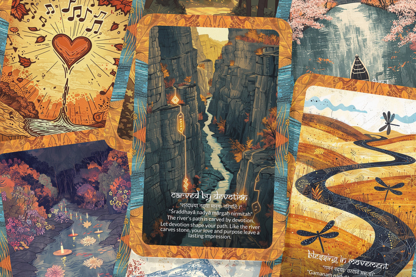 River Mantra – A Flow Oracle Deck – 22 Oracle Cards – Trusting the Current of Life