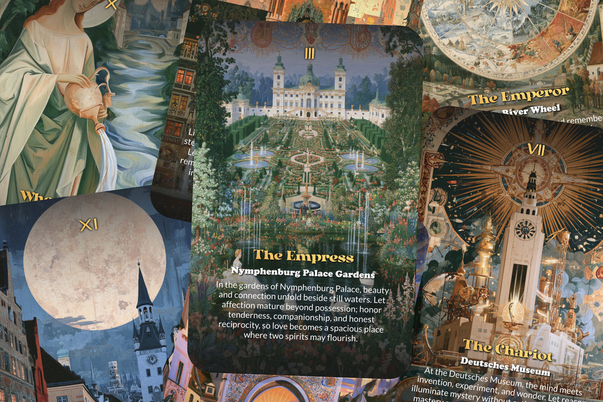 The Tarot of Munich – A Bavarian Heritage Tarot Deck – 22 Tarot Cards – Alpine Traditions and Germanic Spirit