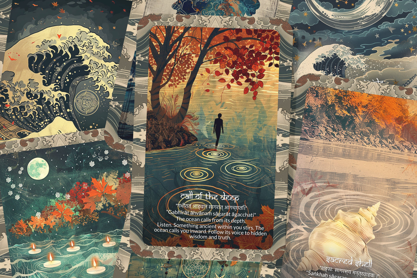 Ocean Mantra – A Flow Oracle Deck – 22 Oracle Cards – Depth, Emotion, and Surrender