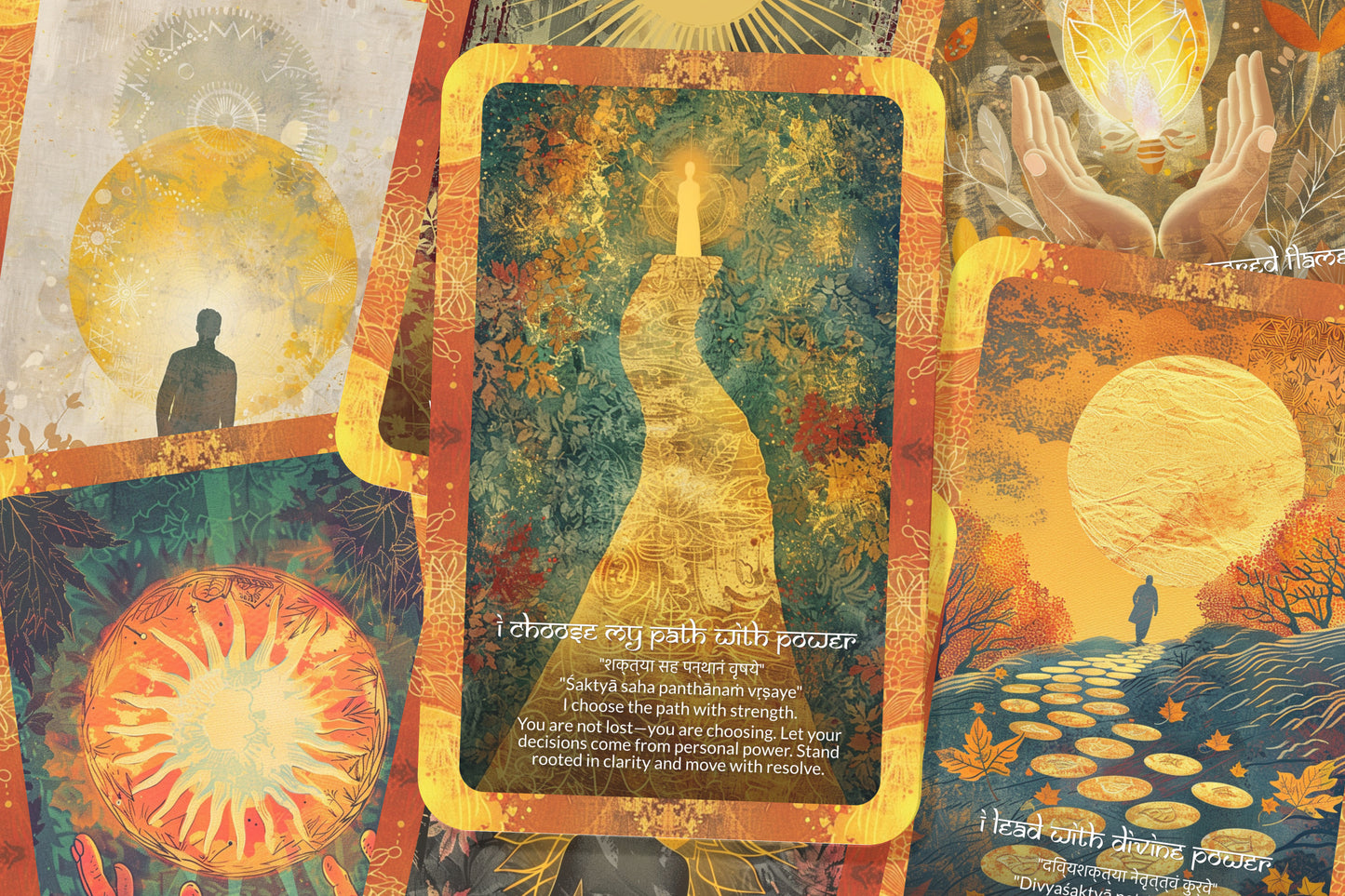 Inner Fire Mantra – A Purpose Igniter Oracle Deck – 22 Oracle Cards – Fueling Passion and Power