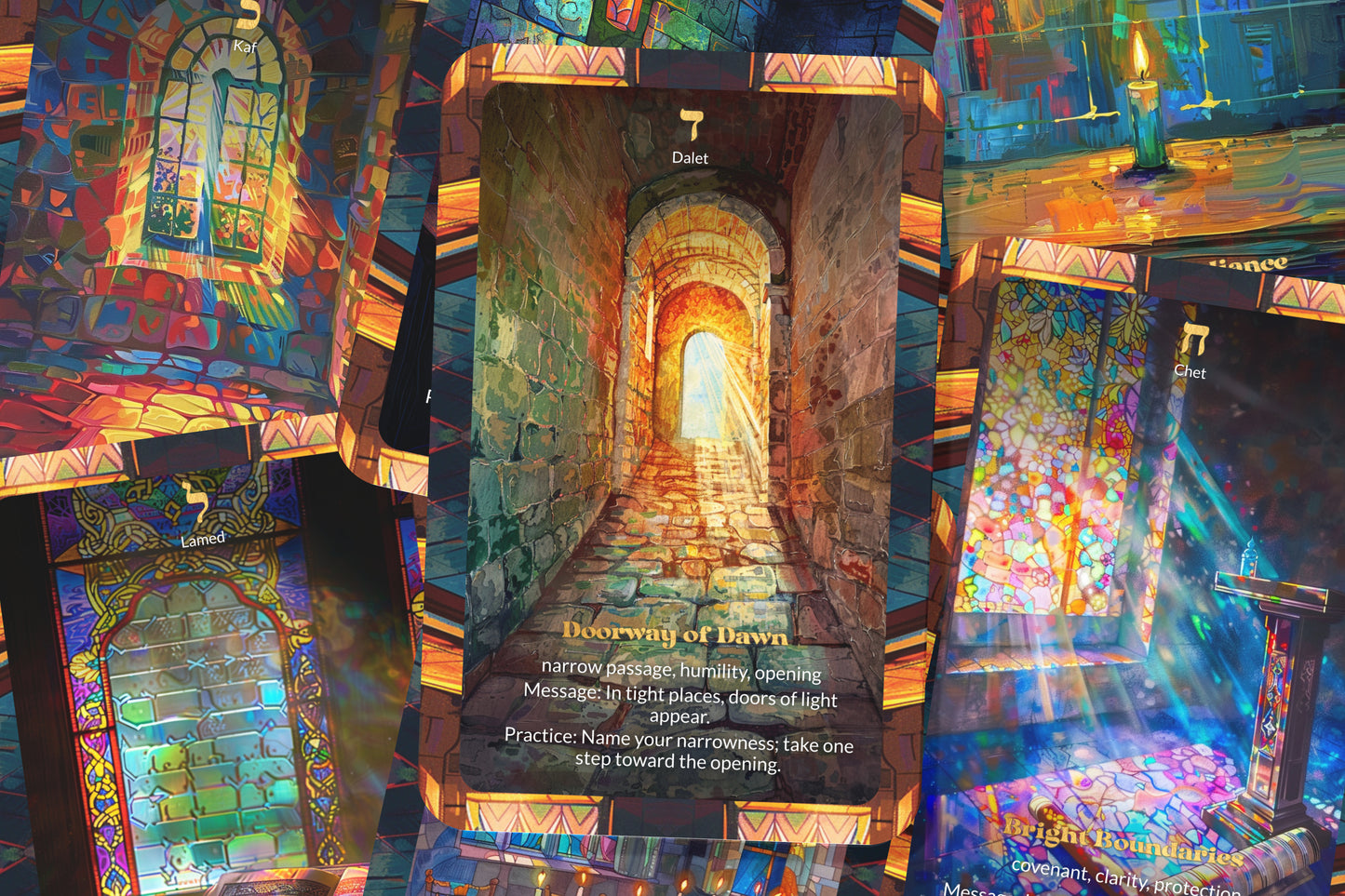 Light Oracle – Even in Darkness, Find Sparks – 22 Oracle Cards – Discover Hidden Illumination