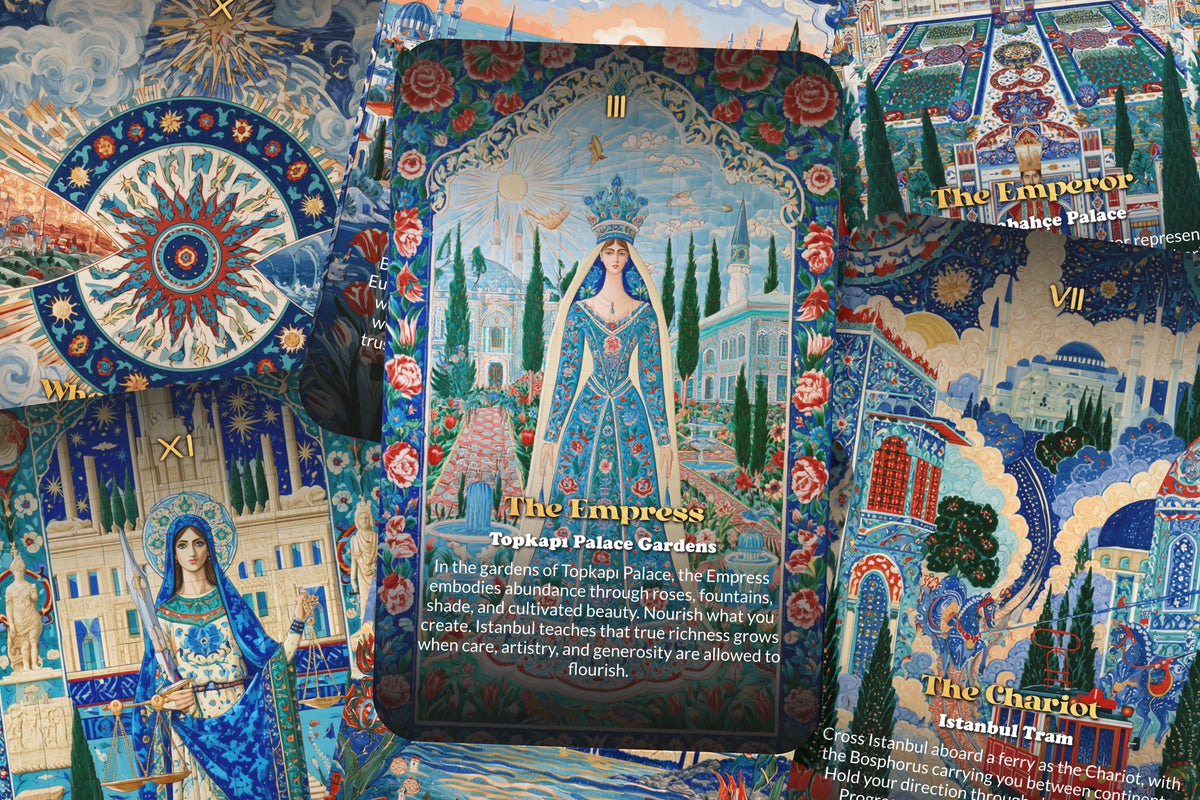 The Tarot of Istanbul – A Bosphorus Mysticism Tarot Deck – 22 Tarot Cards – Where East Meets West
