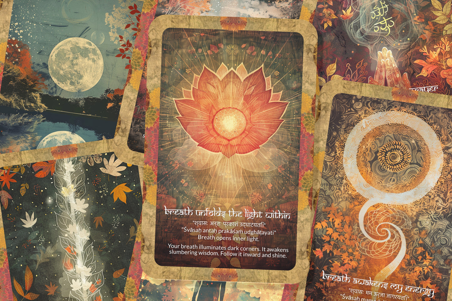 Breath Mantra – A Pranic Energy Oracle Deck – 22 Oracle Cards – Awakening Through Conscious Breathing