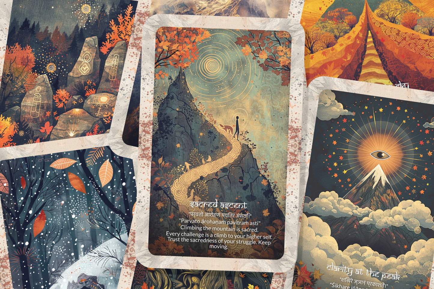 Mountain Mantra – A Resilience Oracle Deck – 22 Oracle Cards – Stability, Strength, and Stillness