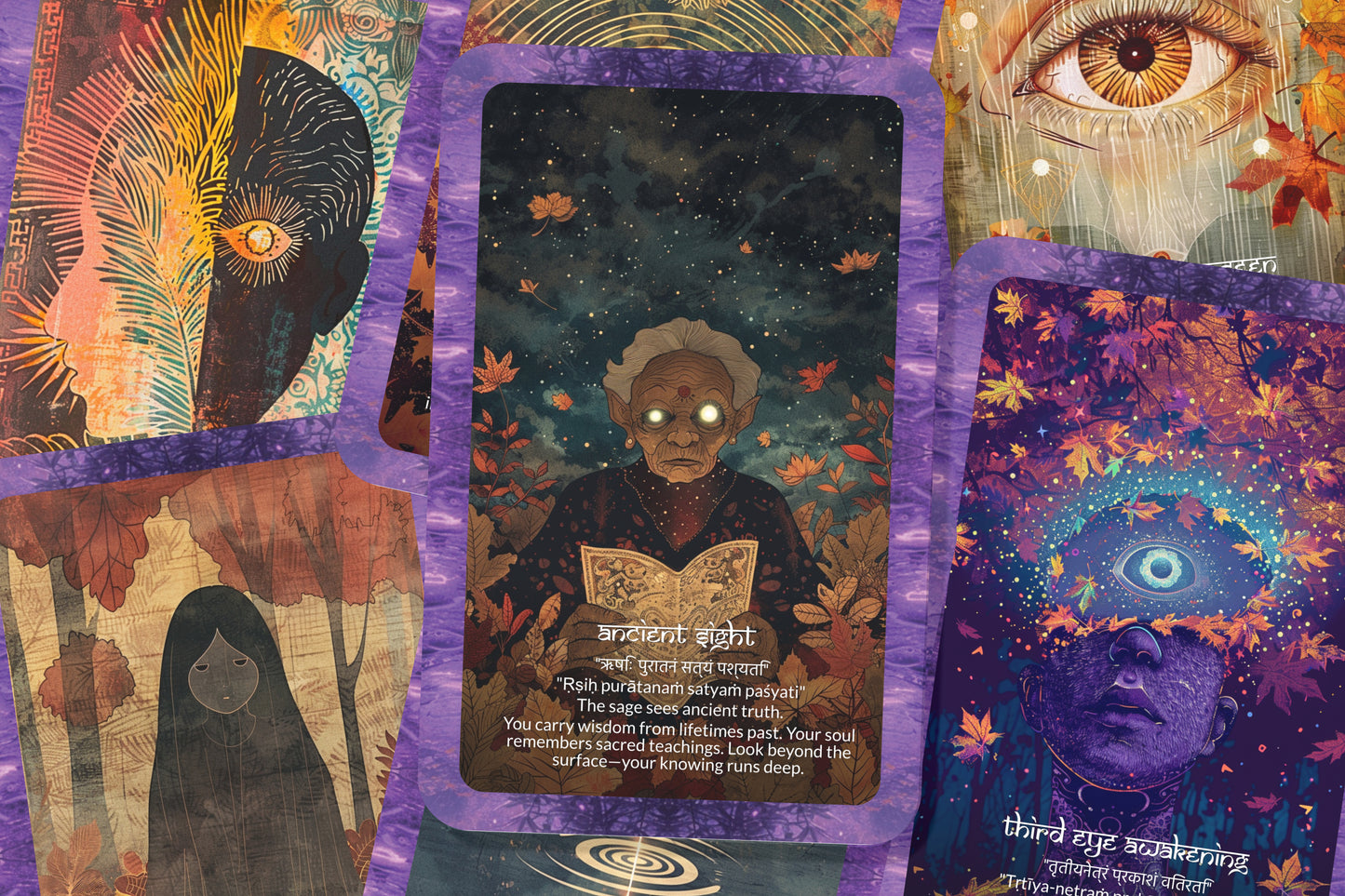 Seer Mantra – A Vision Oracle Deck – 22 Oracle Cards – Seeing Beyond the Physical Veil