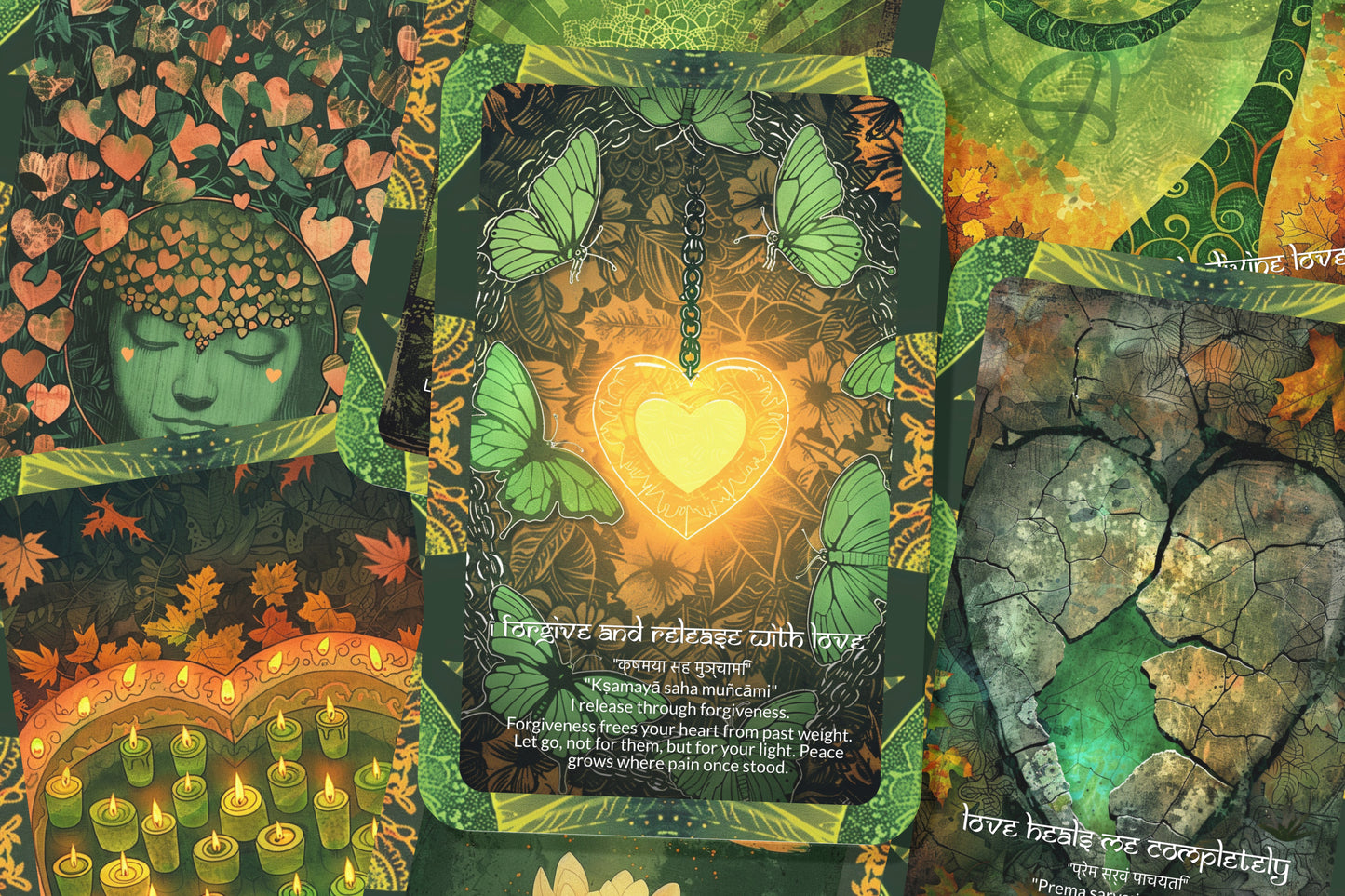 Heart Mantra – A Love Frequency Oracle Deck – 22 Oracle Cards – Wisdom from the Sacred Center
