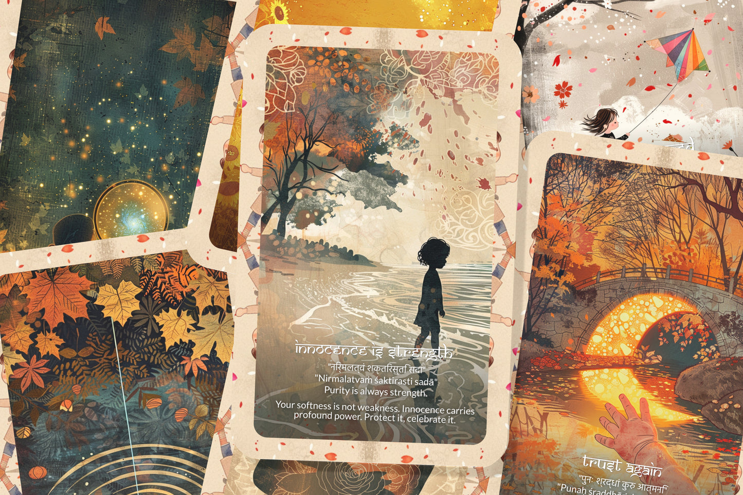 Inner Child Mantra – A Soul Remembrance Oracle Deck – 22 Oracle Cards – Healing Through Innocence