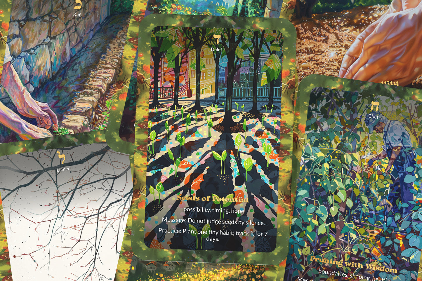 The Garden of the Souls Oracle – 22 Oracle Cards – Walk Among Living Teachings