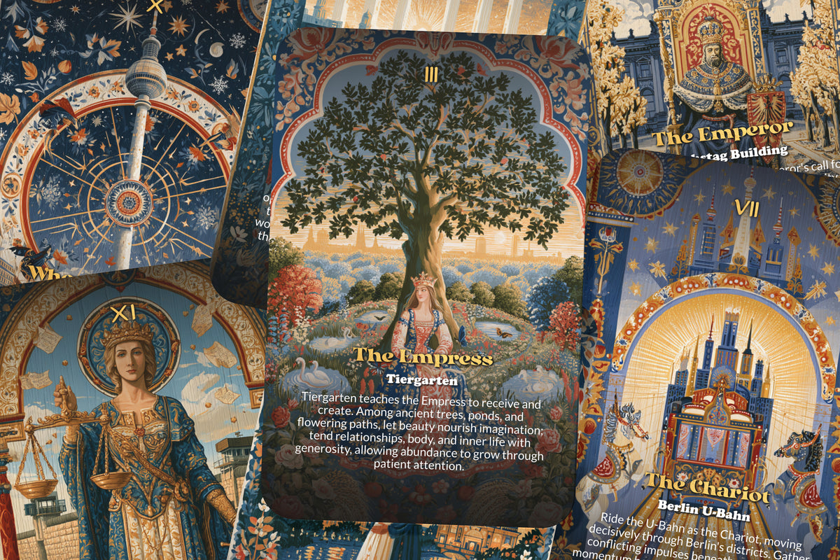 The Tarot of Berlin – A Modern History Tarot Deck – 22 Tarot Cards – Transformation Through Germany’s Cultural Heart