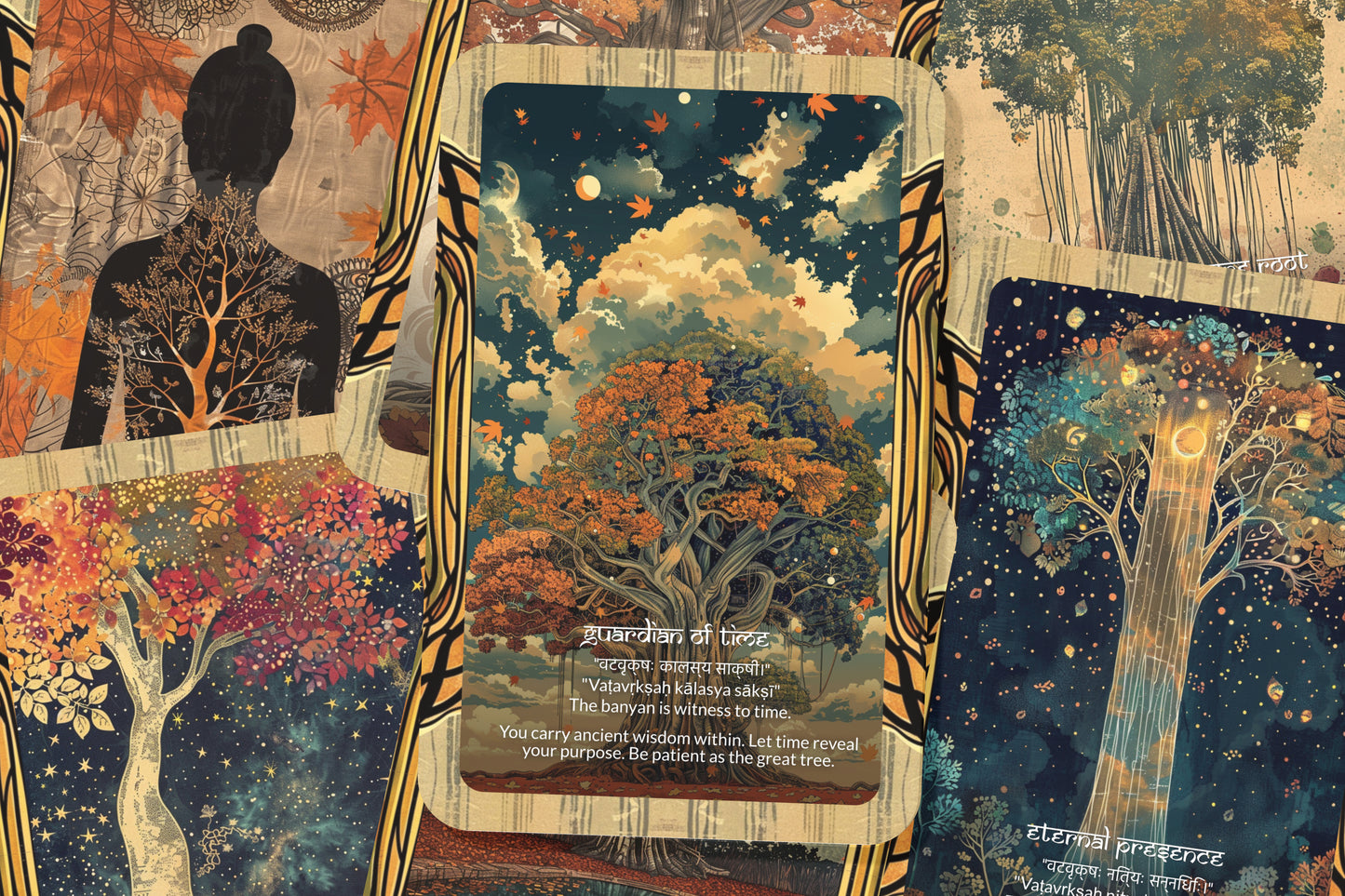 Banyan Tree Mantra – A Sacred Tree Oracle Deck – 22 Oracle Cards – Rooted in Eternal Wisdom