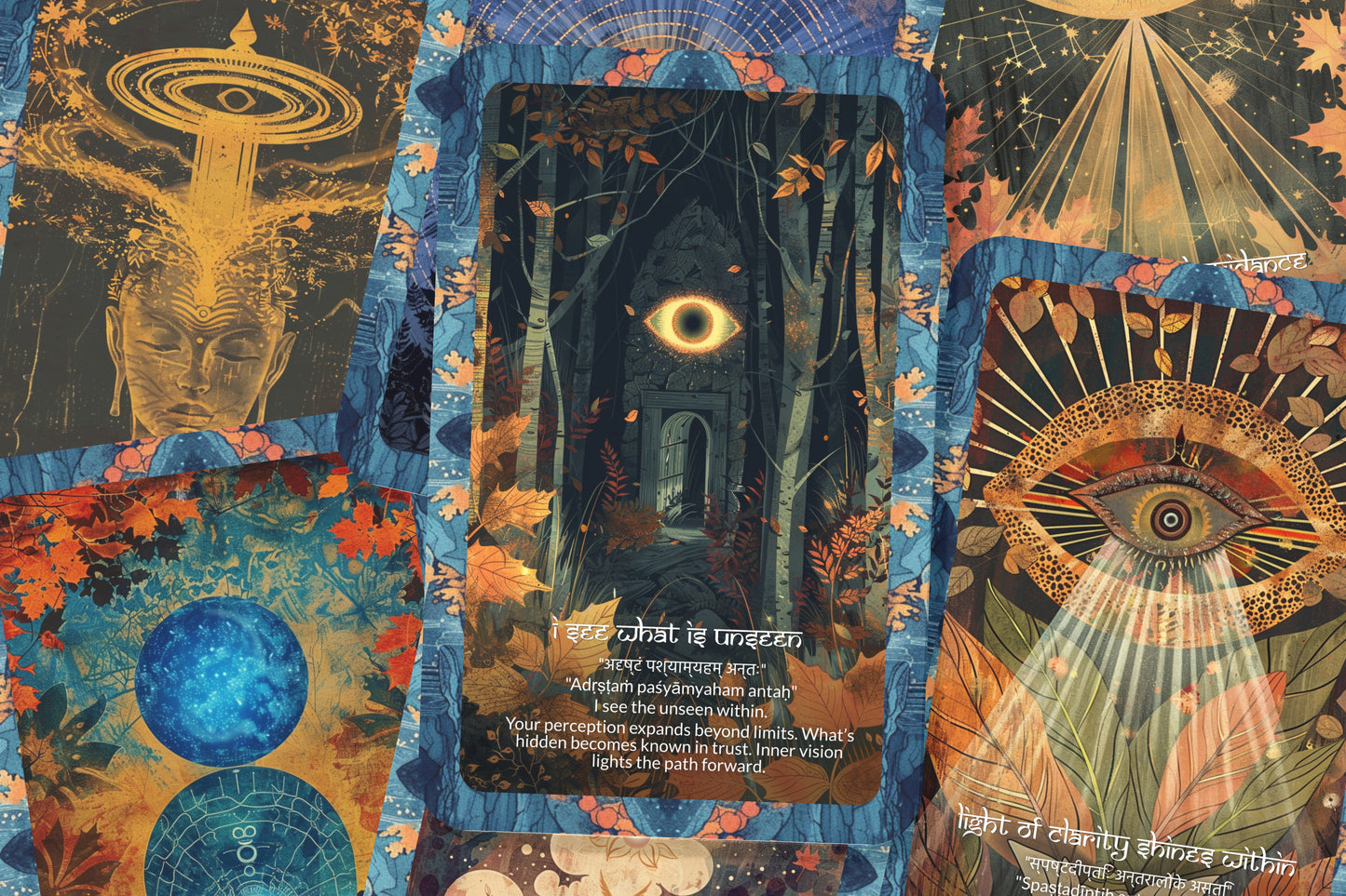 Third Eye Mantra – An Intuition Oracle Deck – 22 Oracle Cards – Awakening the Inner Sight