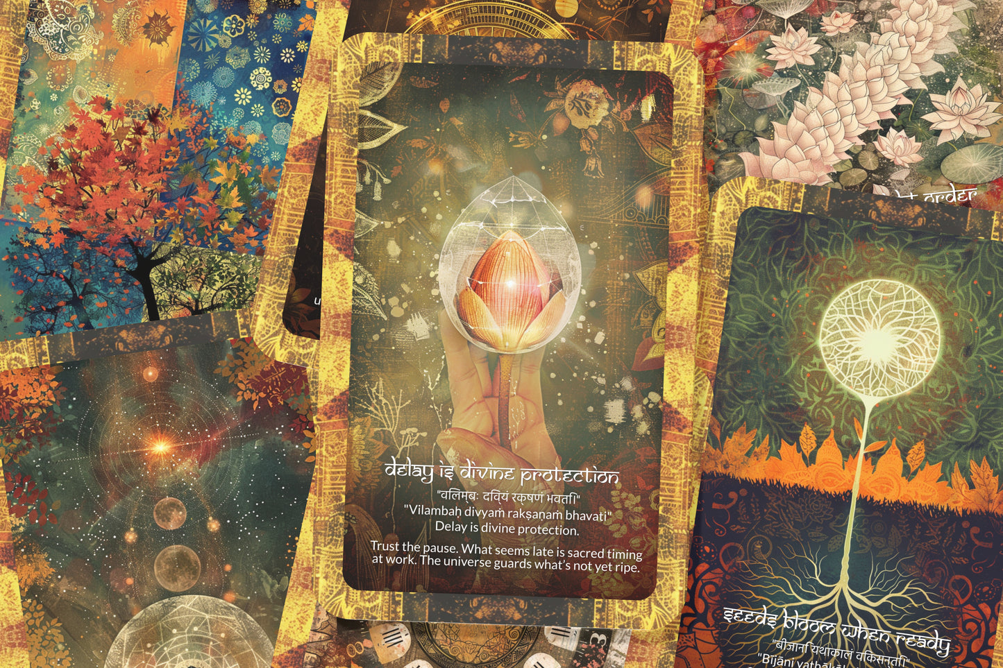 Timing Mantra – A Divine Flow Oracle Deck – 22 Oracle Cards – Trust the Rhythm of the Universe