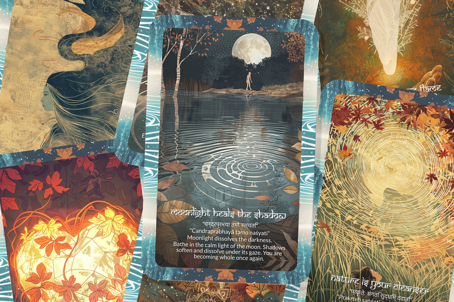 Purification Mantra – A Soul Detox Oracle Deck – 22 Oracle Cards – Cleansing Mind, Body, Spirit