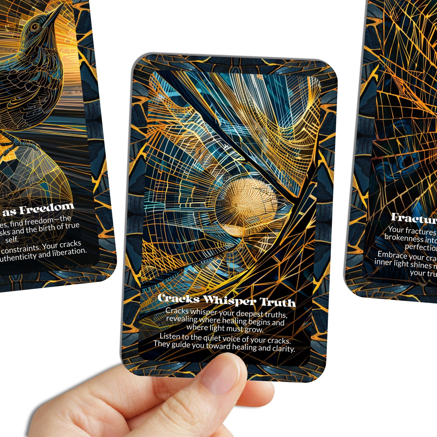 Cracklight – A Resilient Illumination Oracle Deck – 22 Oracle Cards – Shine Through the Fracture