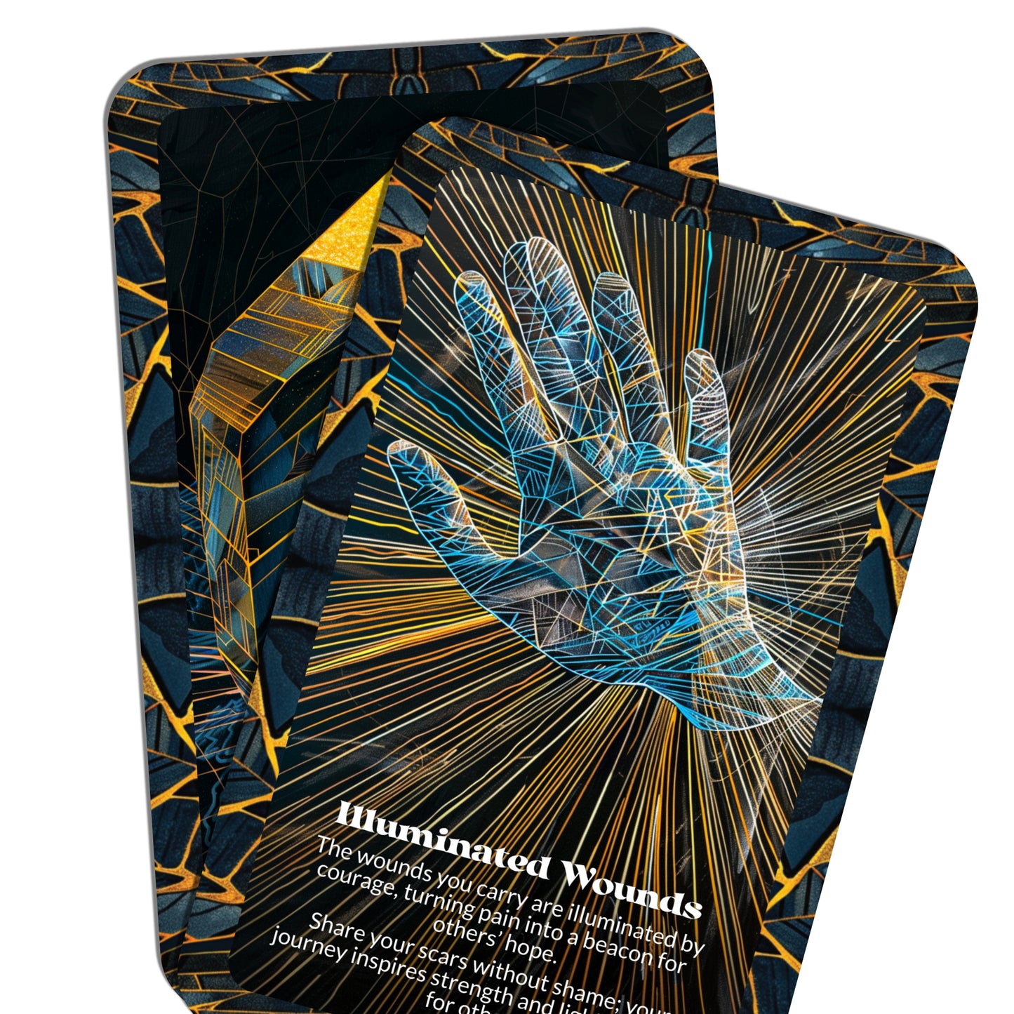 Cracklight – A Resilient Illumination Oracle Deck – 22 Oracle Cards – Shine Through the Fracture