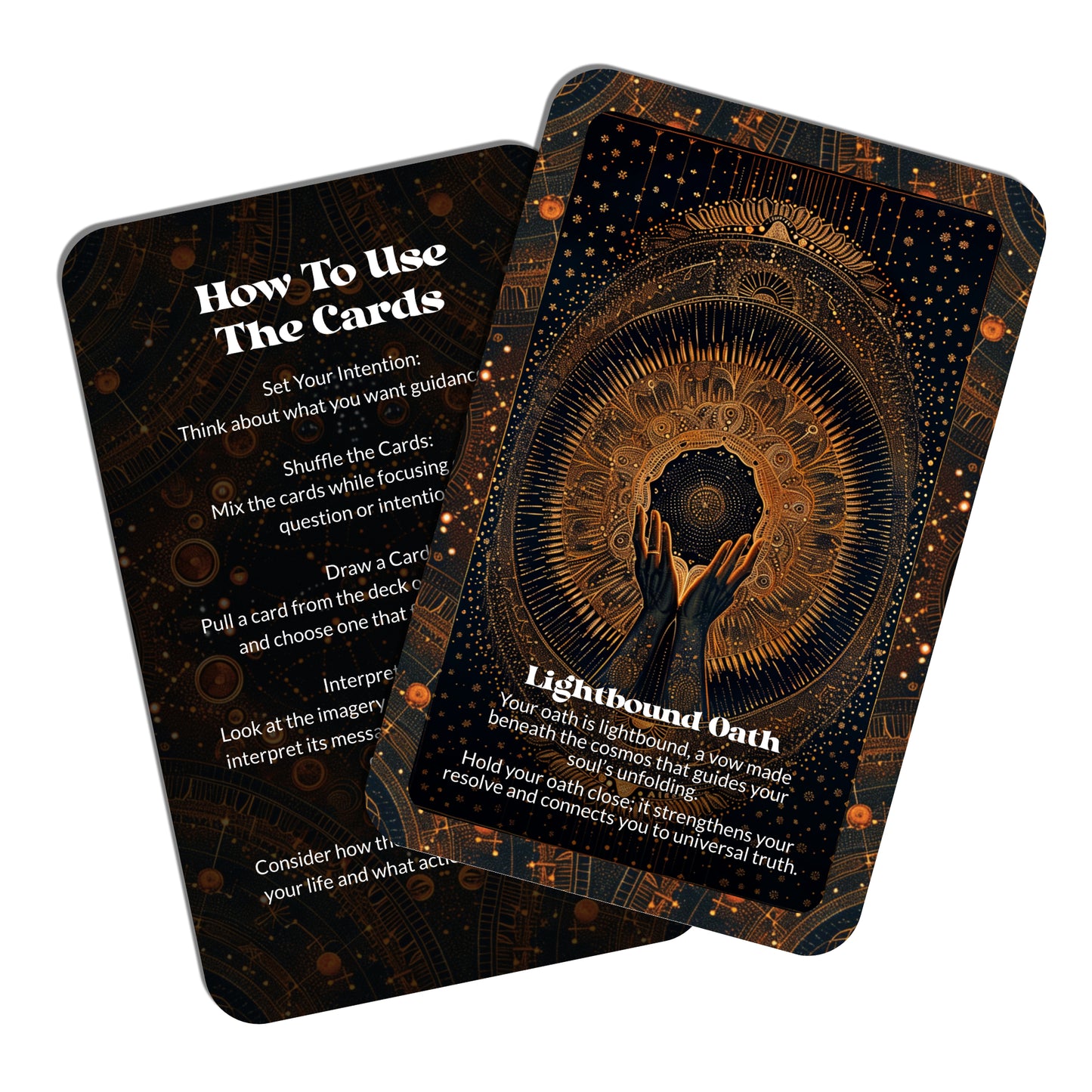 Starlit Agreements – A Soul Contract Oracle Deck – 22 Oracle Cards – What Was Promised in the Light