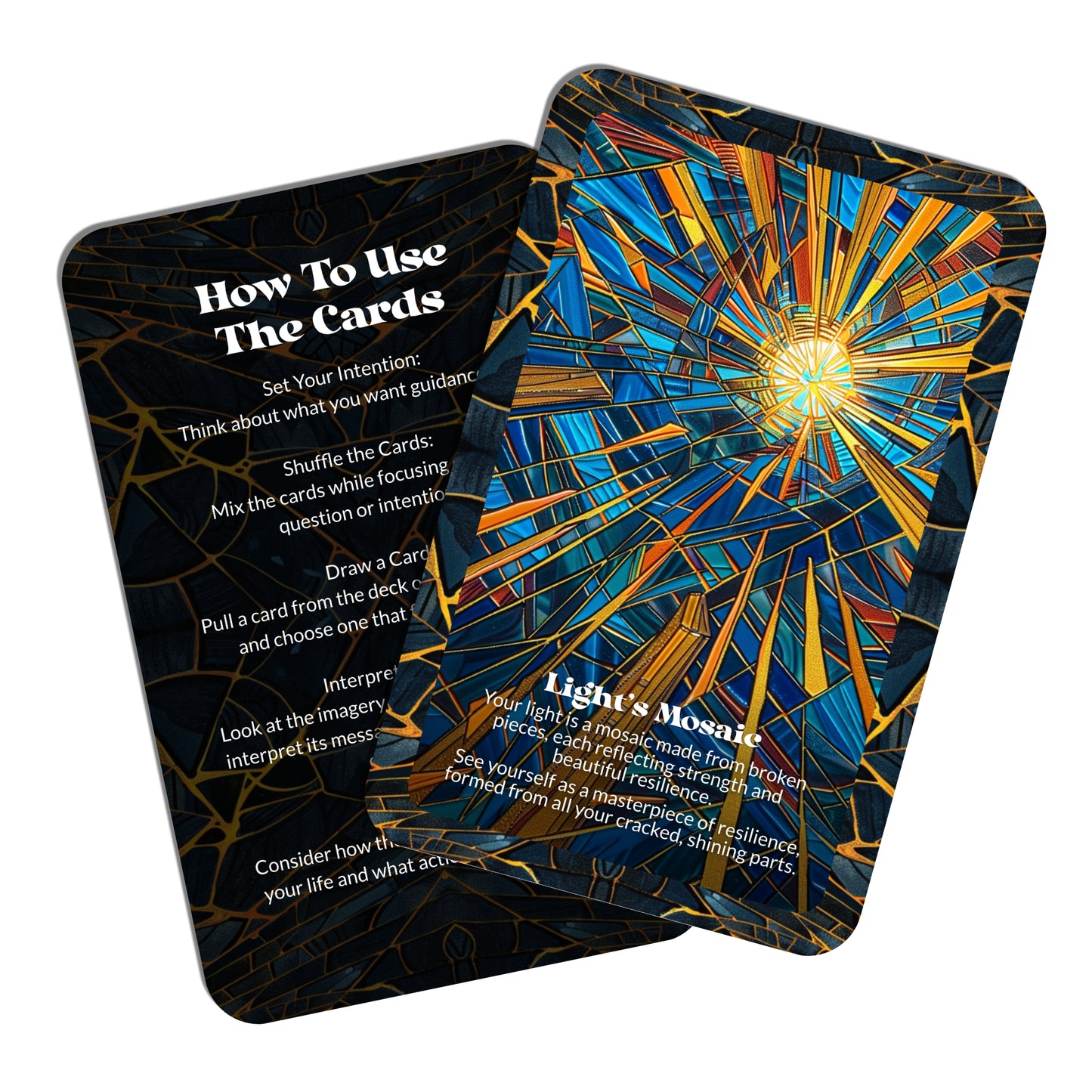 Cracklight – A Resilient Illumination Oracle Deck – 22 Oracle Cards – Shine Through the Fracture