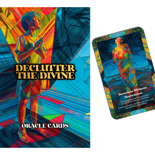 Declutter the Divine – A Simplicity Oracle Deck – 22 Oracle Cards – Make Space for Spirit to Breathe