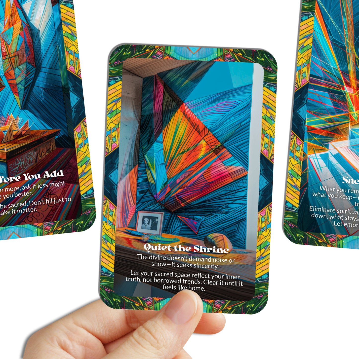 Declutter the Divine – A Simplicity Oracle Deck – 22 Oracle Cards – Make Space for Spirit to Breathe