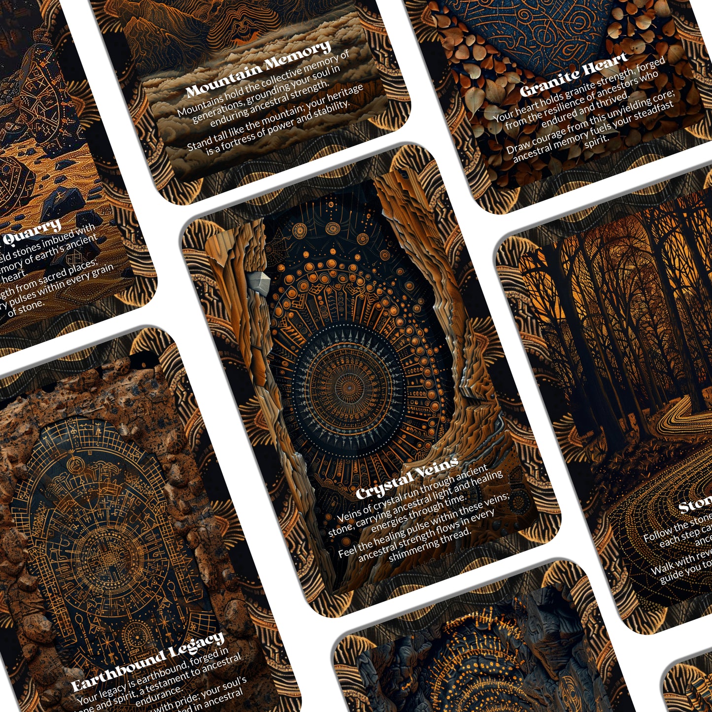 Stone Memory – An Ancestral Earth Oracle Deck – 22 Oracle Cards – Echoes Held in Ancient Ground