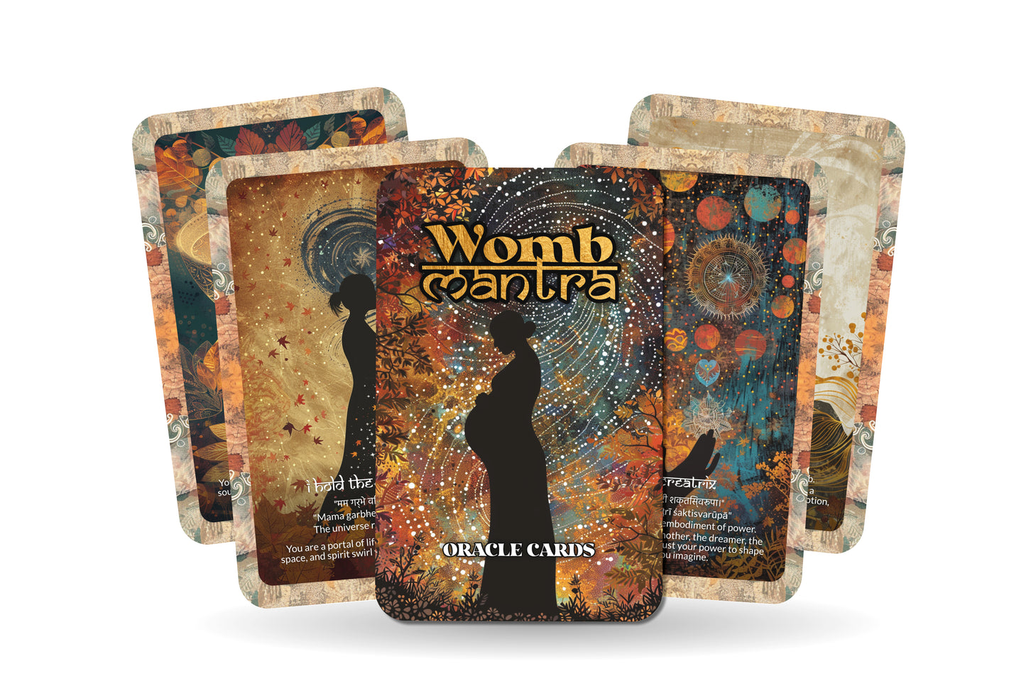 Womb Mantra – A Creative Portal Oracle Deck – 22 Oracle Cards – The Sacred Origin of All Life