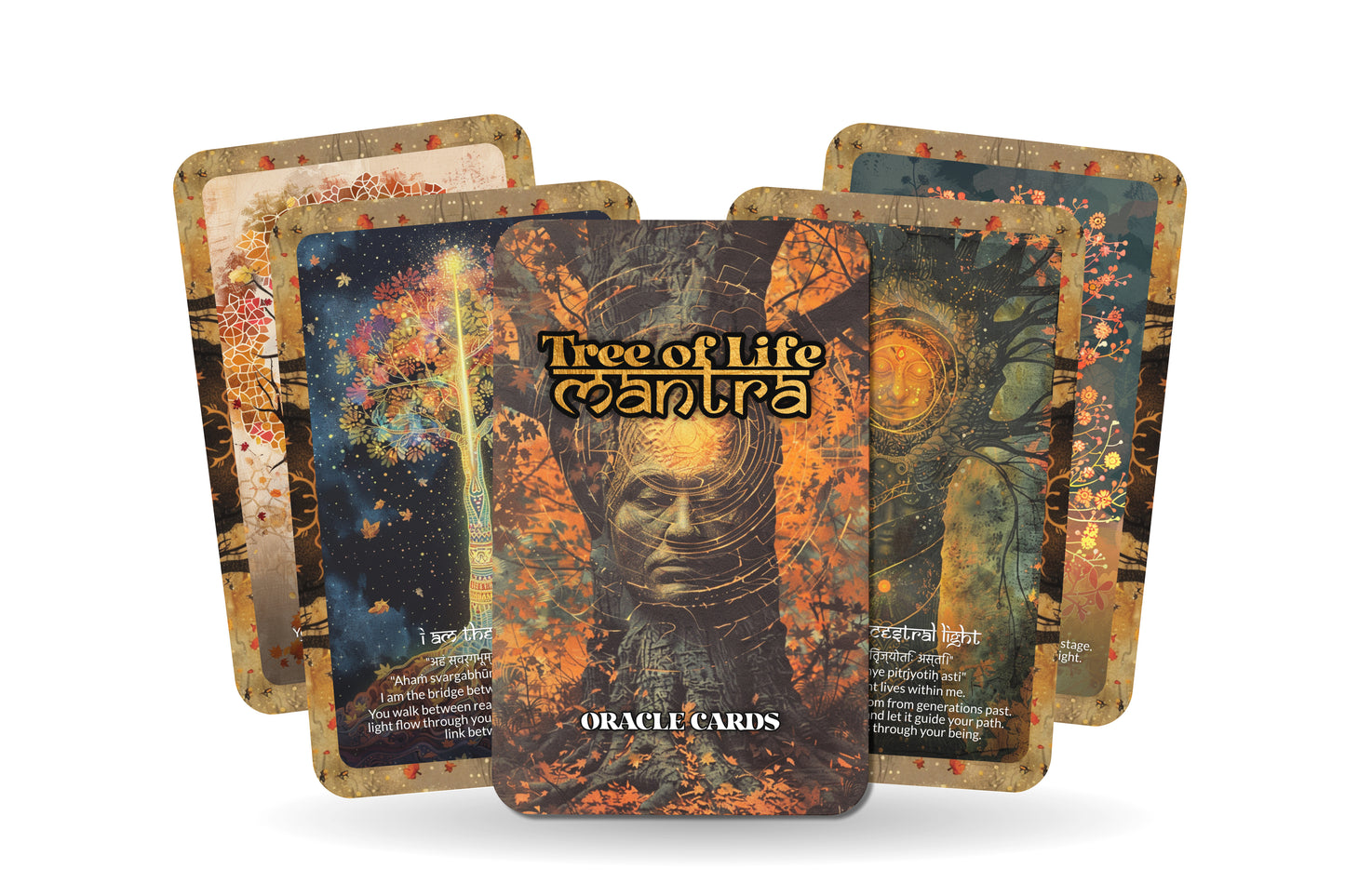 Tree of Life Mantra – A Sacred Blueprint Oracle Deck – 22 Oracle Cards – Rooted in the Cosmic Design