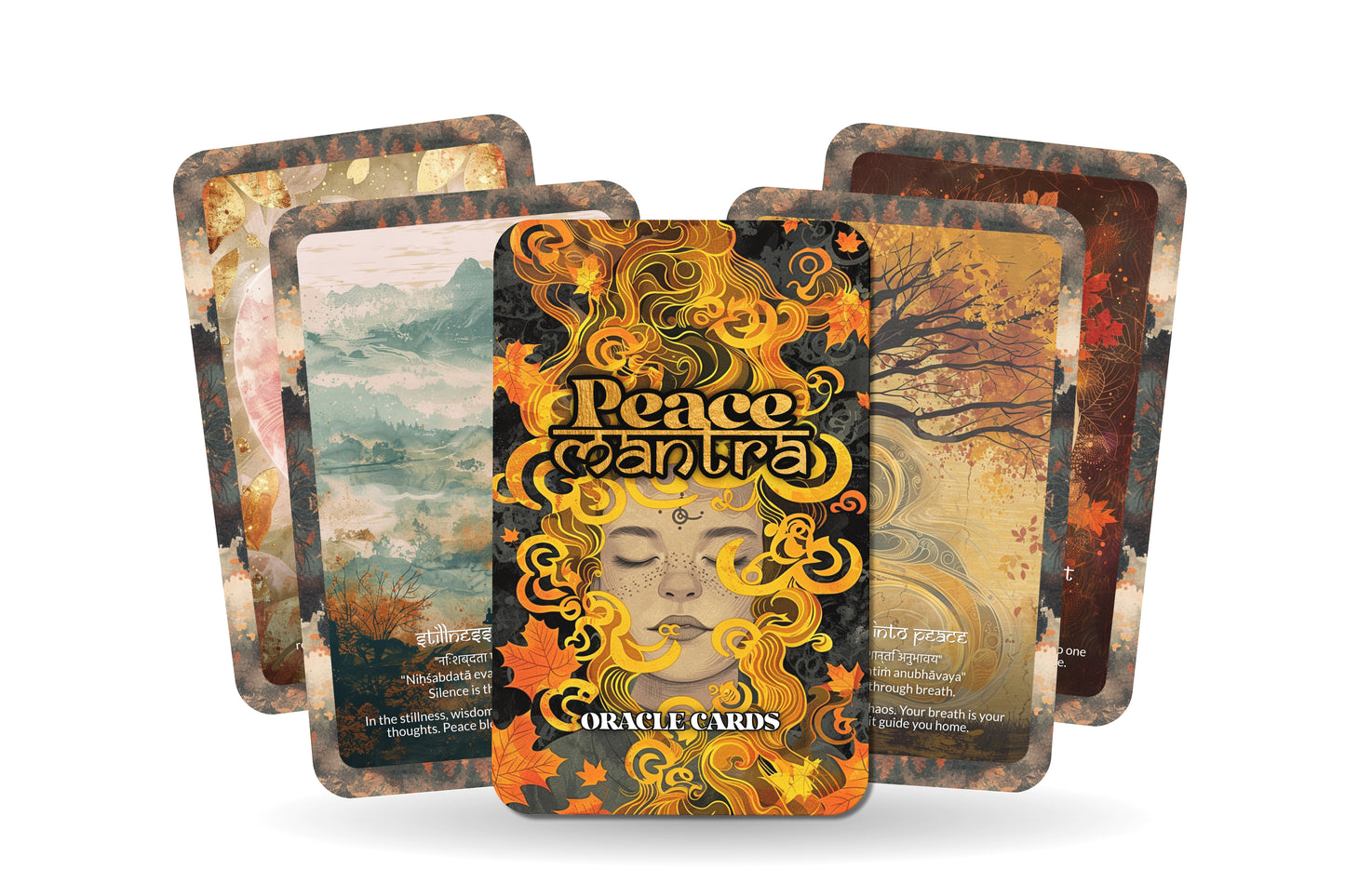 Peace Mantra – A Tranquility Oracle Deck – 22 Oracle Cards – Calm, Clarity, and Presence