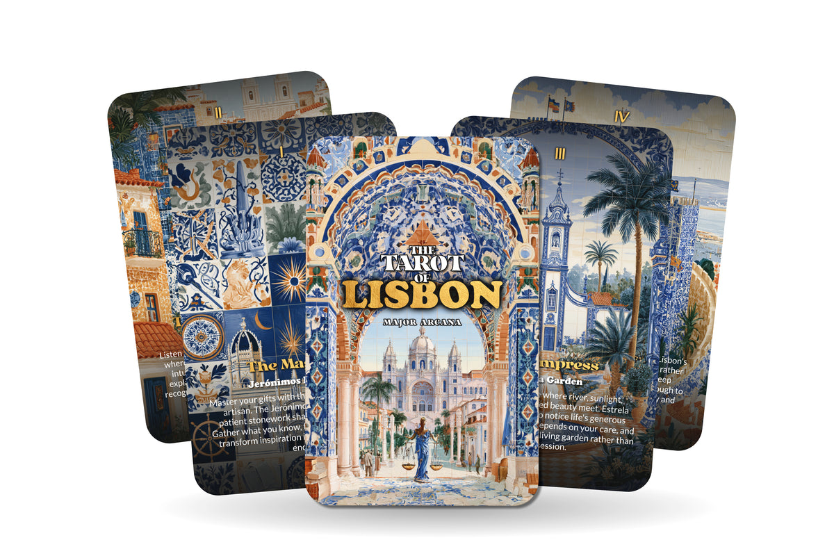The Tarot of Lisbon – A Portuguese Soul Tarot Deck – 22 Tarot Cards – Fado, Sea, and Discoverers’ Dreams
