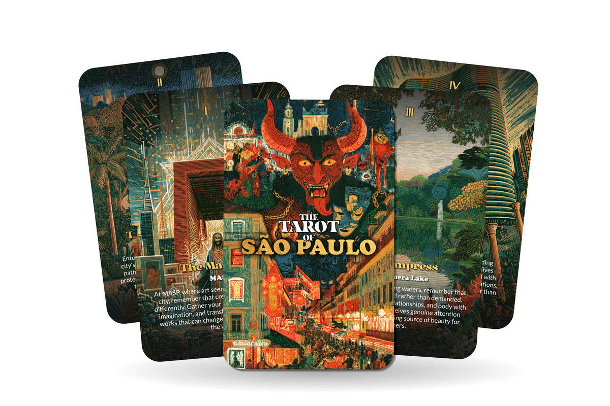 The Tarot of São Paulo – A Brazilian Cultural Tarot Deck – 22 Tarot Cards – Urban Energy, Art, and Diverse Traditions
