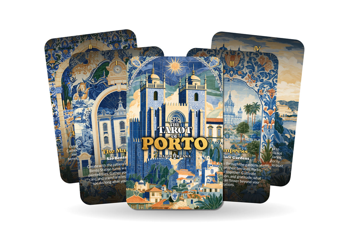 The Tarot of Porto – A Portuguese River Tarot Deck – 22 Tarot Cards – Douro Waters and Northern Heritage