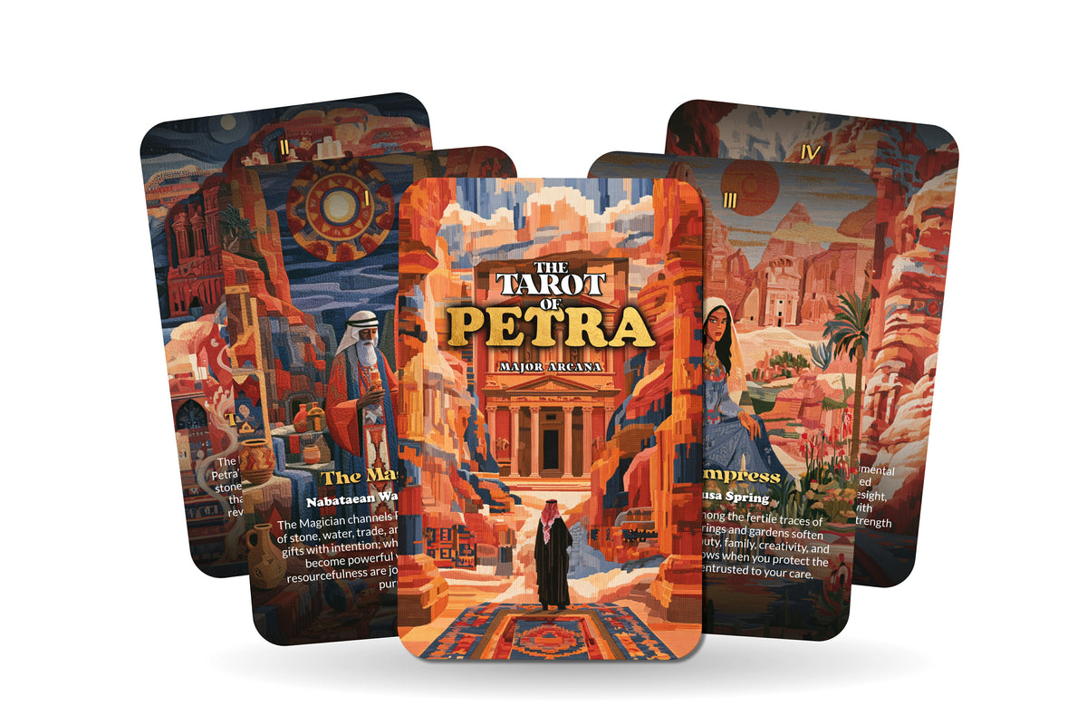 The Tarot of Petra – An Ancient Nabataean Tarot Deck – 22 Tarot Cards – Rose-City Mysteries of the Desert