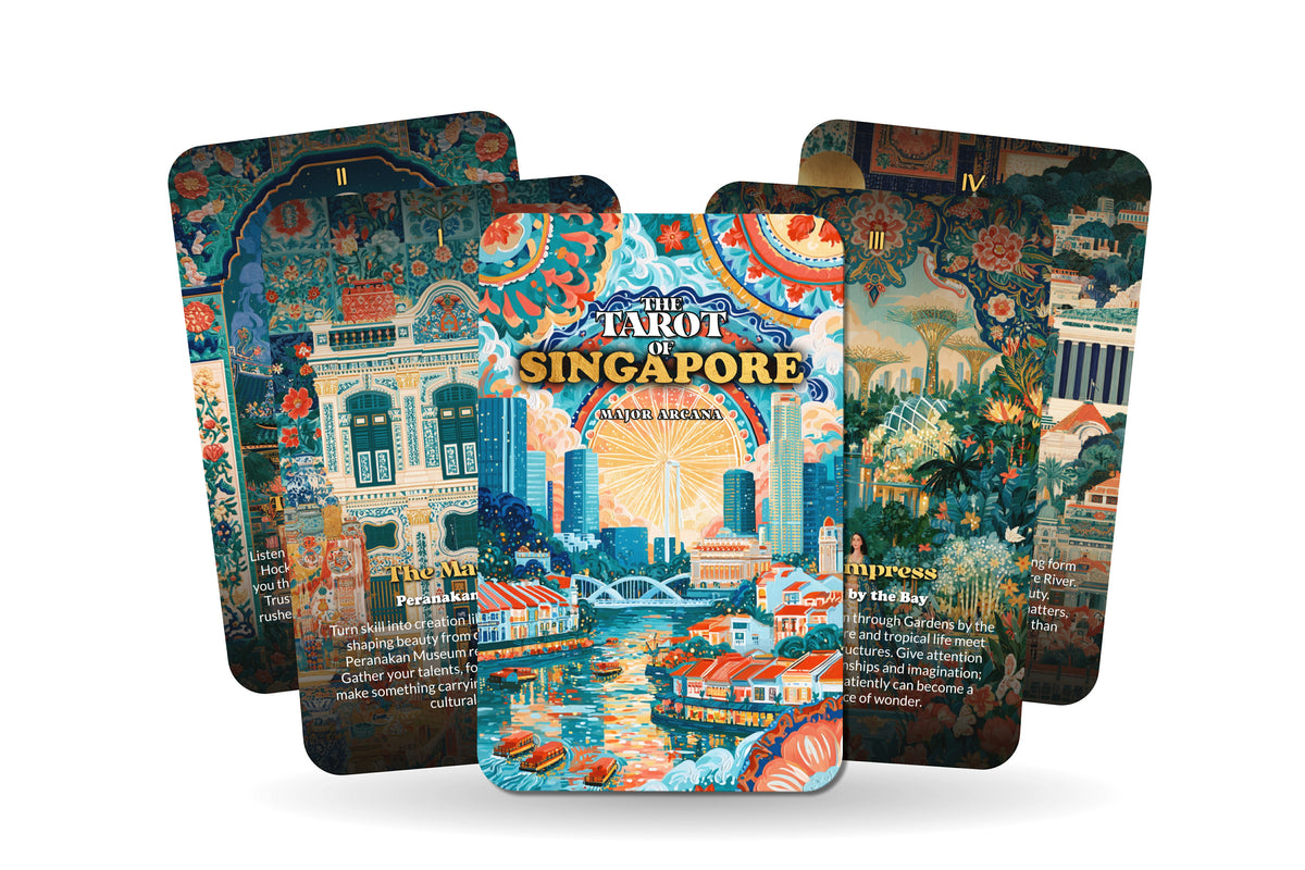 The Tarot of Singapore – A Tropical Asian Tarot Deck – 22 Tarot Cards – Gardens, Temples, and Maritime Heritage