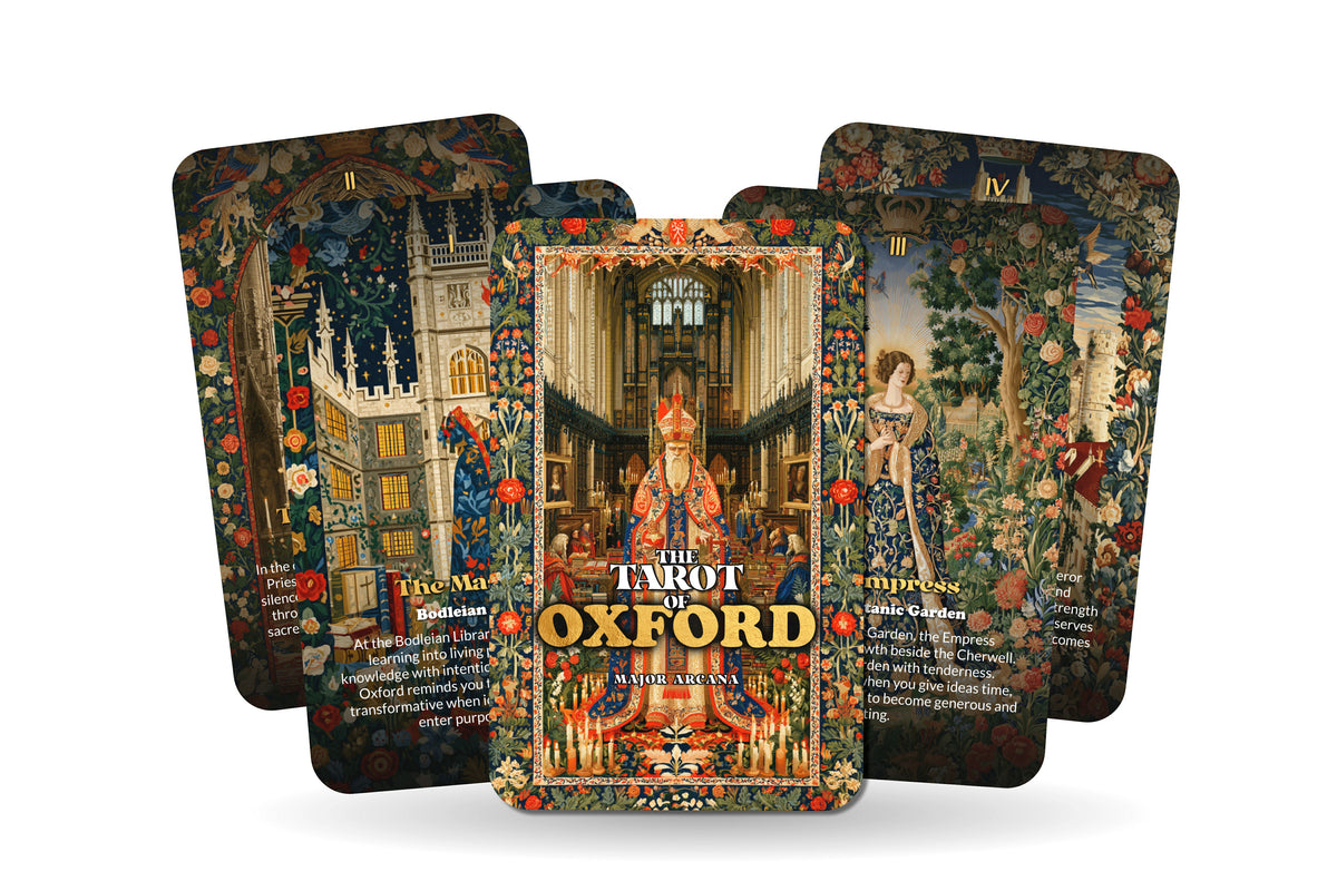 The Tarot of Oxford – An English Scholarly Tarot Deck – 22 Tarot Cards – Ancient Colleges and Timeless Wisdom