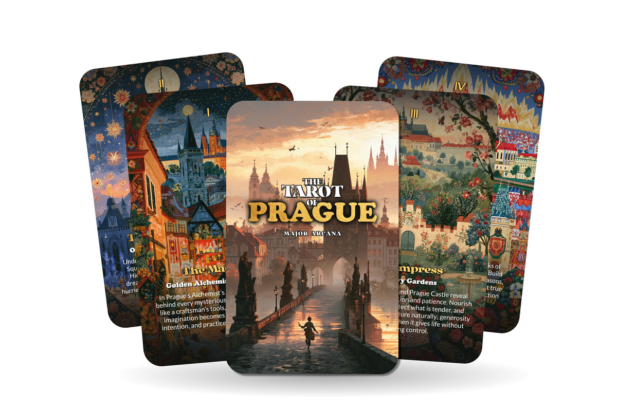 The Tarot of Prague – A Bohemian Mysteries Tarot Deck – 22 Tarot Cards – Gothic Legends and Alchemical Wisdom