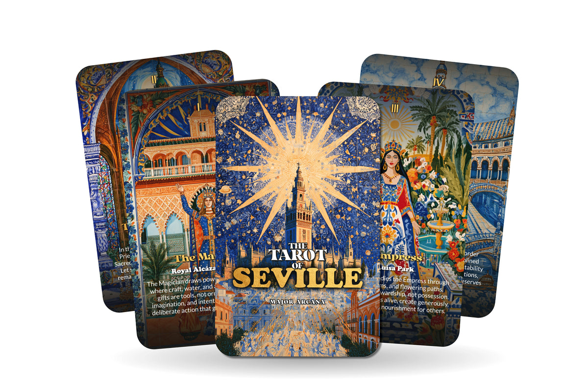 The Tarot of Seville – An Andalusian Spirit Tarot Deck – 22 Tarot Cards – Flamenco, Moorish Heritage, and Passion