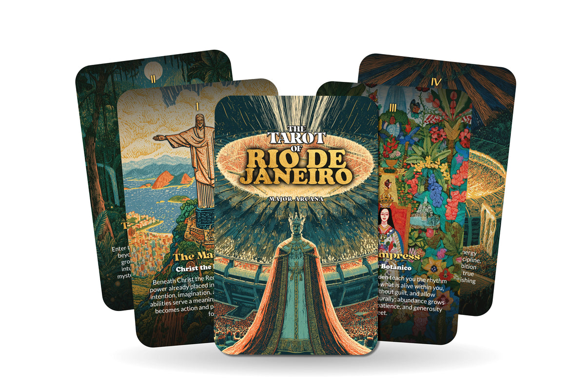 The Tarot of Rio de Janeiro – A Brazilian Carnival Tarot Deck – 22 Tarot Cards – Mountains, Music, and Ocean Spirit