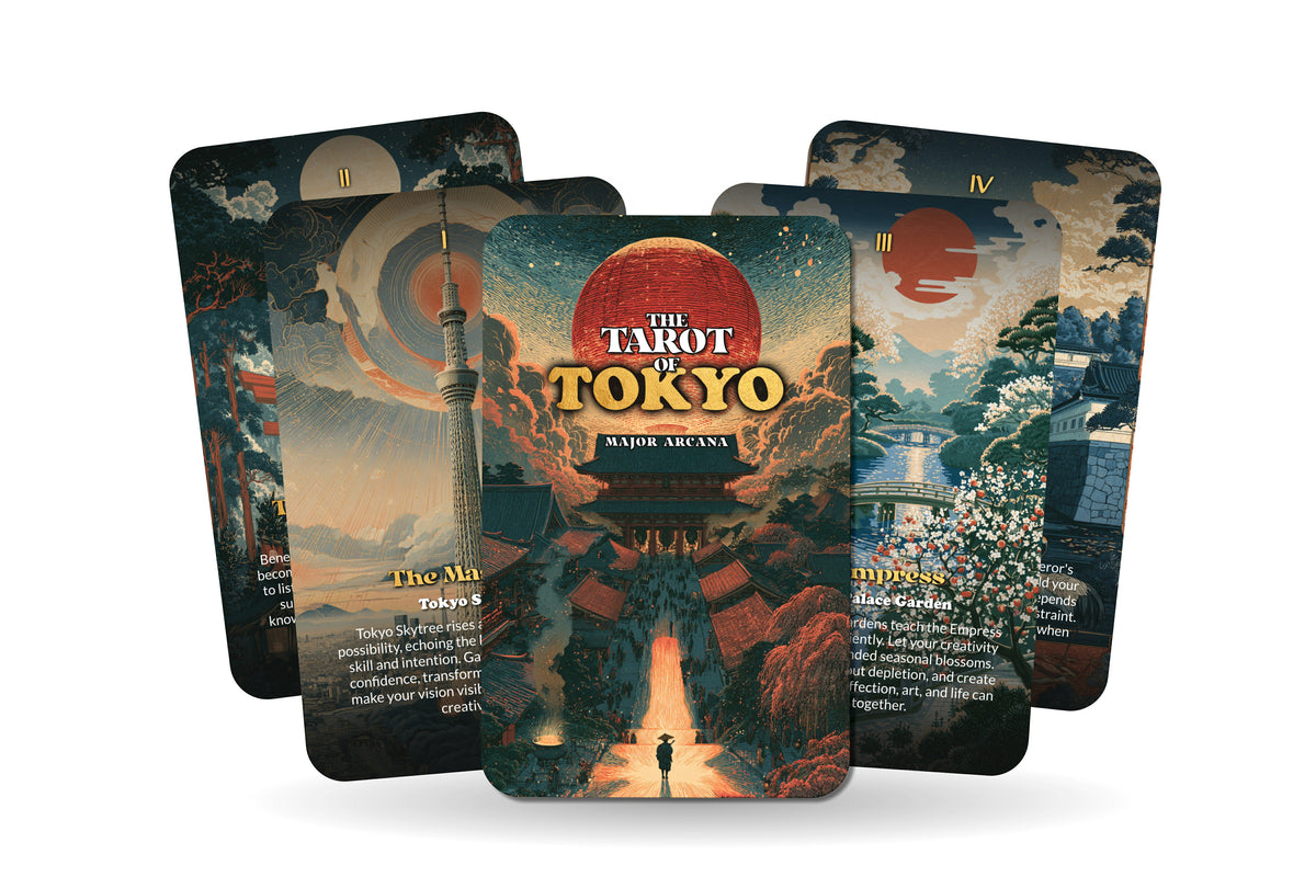 The Tarot of Tokyo – A Japanese Future Tarot Deck – 22 Tarot Cards – Ancient Traditions and Modern Energy