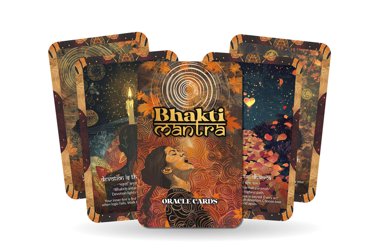 Bhakti Mantra – A Devotional Heart Oracle Deck – 22 Oracle Cards – The Path of Love and Surrender