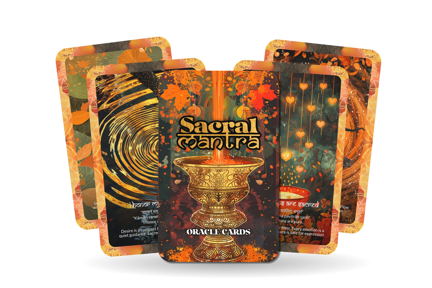 Sacral Mantra – A Creative Energy Oracle Deck – 22 Oracle Cards – Flow, Pleasure, and Passion