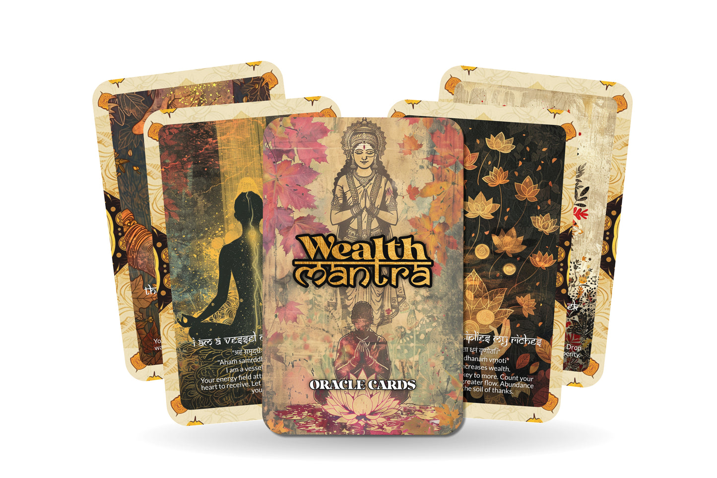 Wealth Mantra – An Abundance Oracle Deck – 22 Oracle Cards – Prosperity in All Dimensions