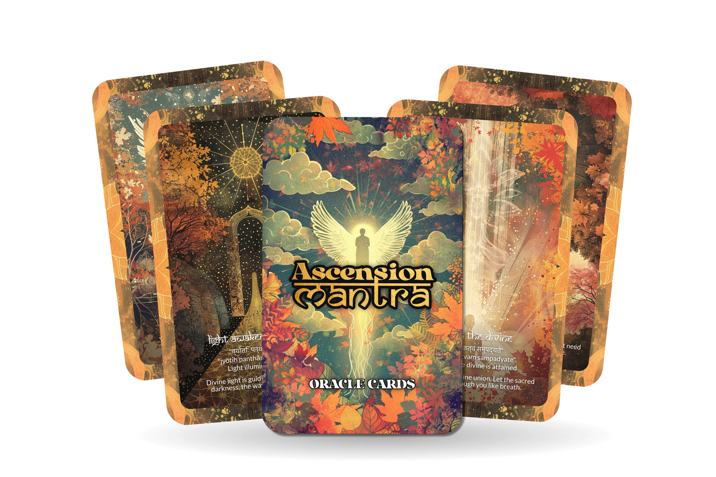 Ascension Mantra – A Divine Rising Oracle Deck – 22 Oracle Cards – Pathways to the Higher Self