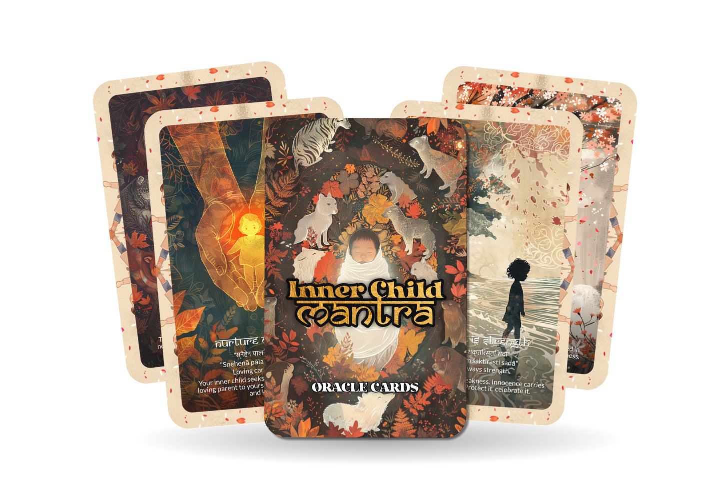 Inner Child Mantra – A Soul Remembrance Oracle Deck – 22 Oracle Cards – Healing Through Innocence