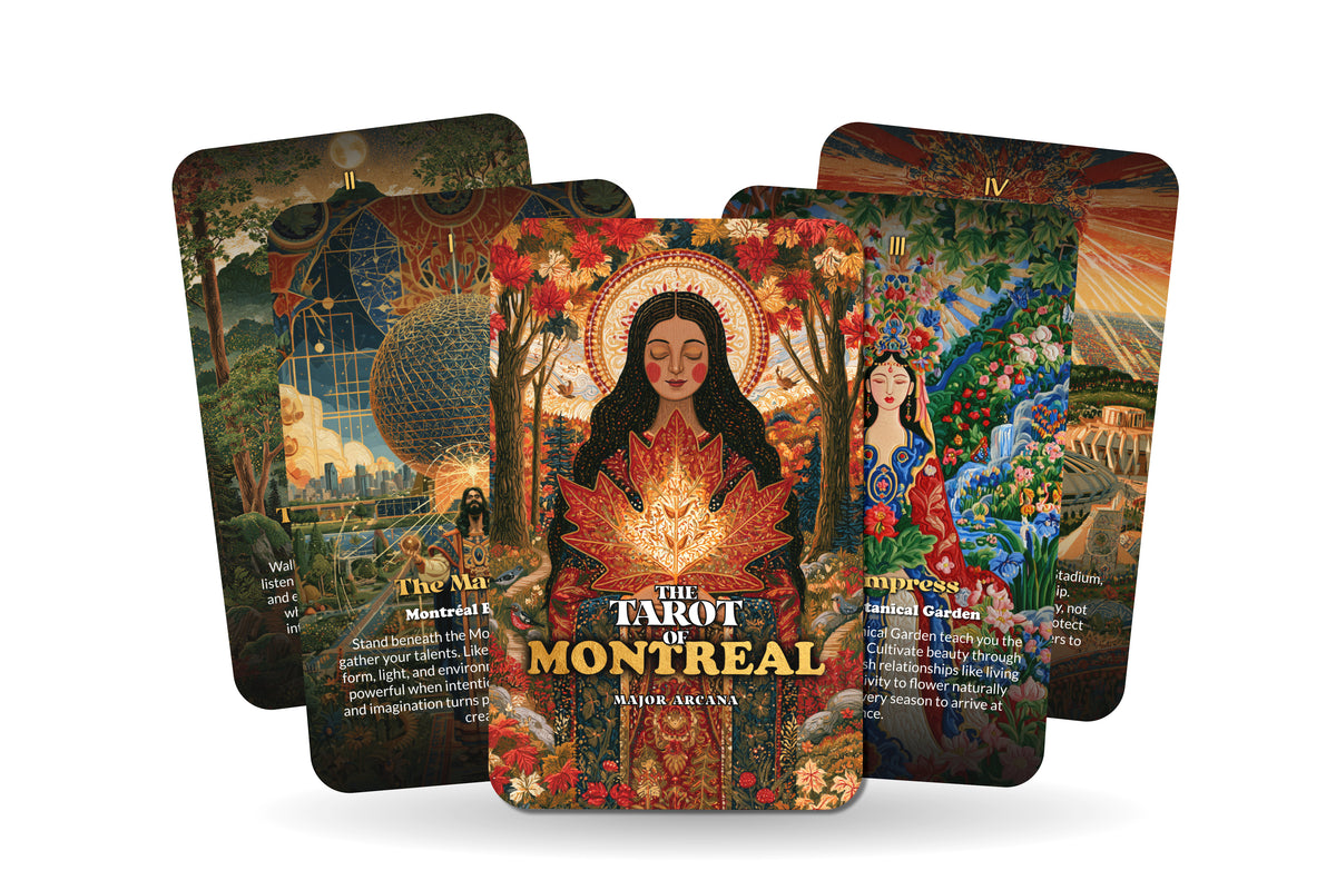 The Tarot of Montreal – A French Canadian Tarot Deck – 22 Tarot Cards – Heritage, Art, and Northern Spirit