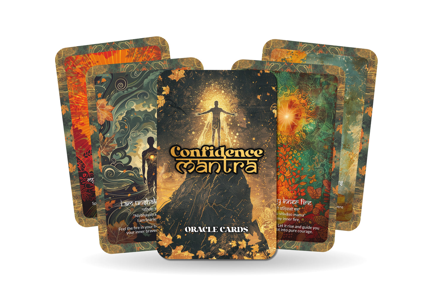 Confidence Mantra – An Inner Power Oracle Deck – 22 Oracle Cards – Radiate Self-Belief and Courage