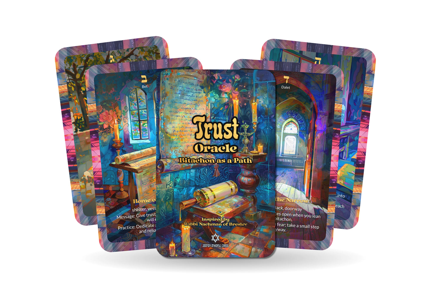 Trust Oracle – Bitachon as a Path – 22 Oracle Cards – Rest in Divine Care