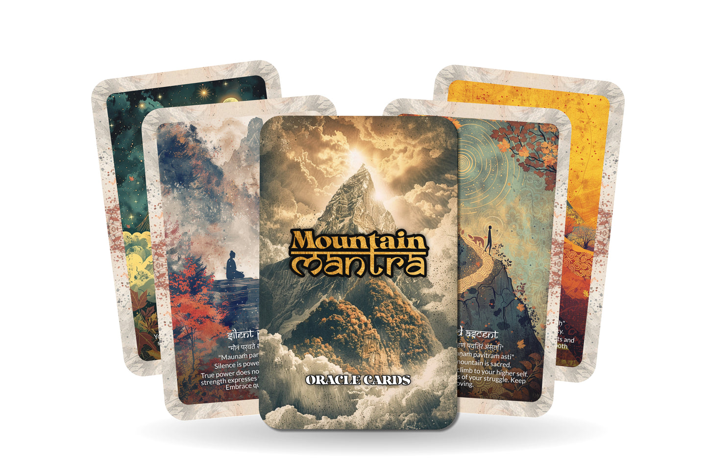 Mountain Mantra – A Resilience Oracle Deck – 22 Oracle Cards – Stability, Strength, and Stillness